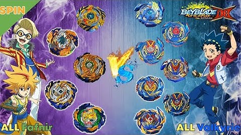 베이블레이드 버스트 DB 올파브닐 VS 올발키리 릴레이 배틀ベイブレードバーストDB Beyblade burst DB 【All Fafnir VS ALL Valkyrie】