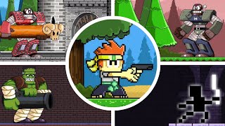 Dan The Man All Bosses in Hard Mode