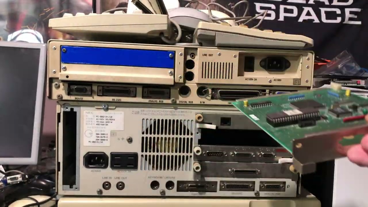 NEC PC-9801VM パーソナルコンピュータ。通電は確認しました。 起動時に“ピポ音”が鳴るようになった「PC-9801VM21」、640KBの