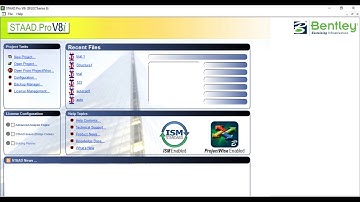 Introduction and Menu bar options in Staad Pro.