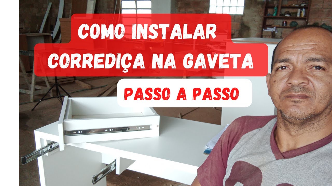 CORREDIÇA TELESCÓPICA - COMO INSTALAR FÁCIL E RÁPIDO - YouTube
