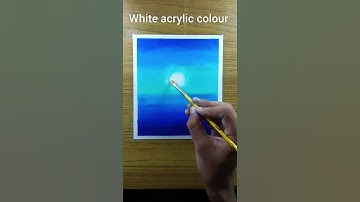 Drawing with oil pastel easy 😍: Nature drawing #shorts