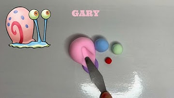 Satisfying Clay Mixing Spongebob Edition! Can You Guess The Color!?#claymixing #guessthecolor