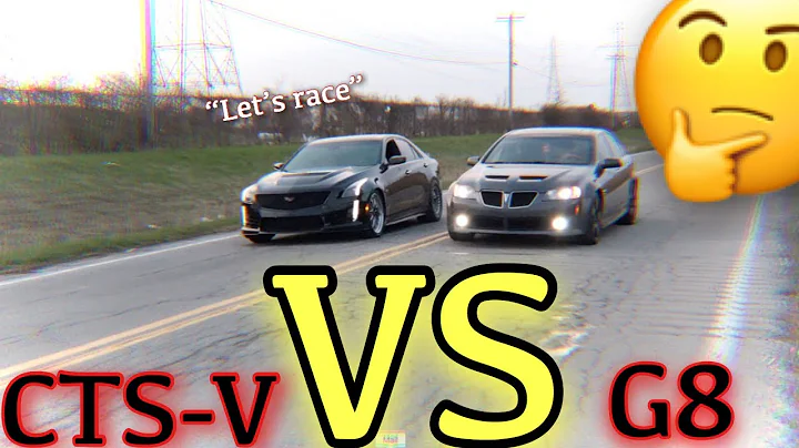 CADILLAC CTS-V OWNER CHALLENGES MY G8 GT TO A RACE!! *crazy ending*