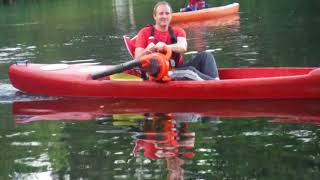 sawfish kayak leaf blower testing