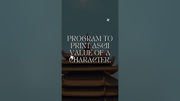 Python program to print ASCII value of a character. #shortsvideo