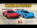 GTA 5 ONLINE : TIGON VS COQUETTE D10 (WHICH IS FASTEST?)