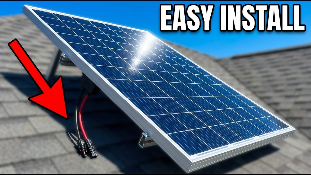 How to Install a Solar Panel Kit - The EASY Way for Beginners - YouTube