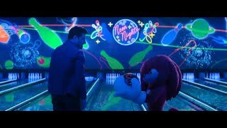 Knuckles performs a nice bowling strike