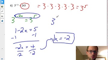 Solving Exponential Equations with a common base