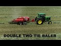 Double Two-Tie Baler Baling Hay and Straw
