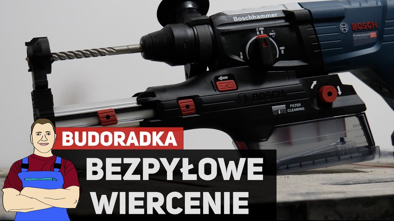 Bezpyłowe wiercenie w ścianie i suficie - dwa ciekawe rozwiązania Bosch