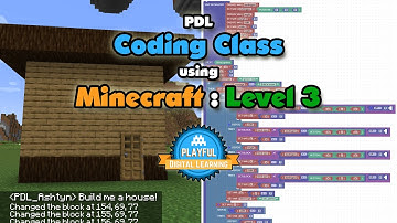 PDL Beginner Coding Camp With Minecraft: Level 3 - The Basics of Programming
