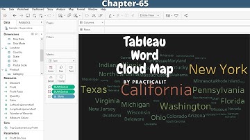 Tableau - Word Cloud Map | How to Create Word Cloud Map in Tableau