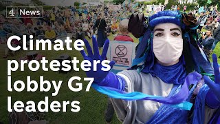 Protesters lobby G7 leaders on ‘climate emergency’
