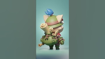Detail is the key to the art of stylized character modeling!🗝️ #blender3d #blender #speedmodeling