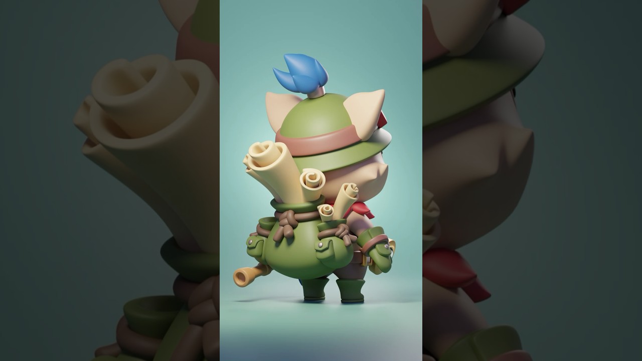 Detail is the key to the art of stylized character modeling!🗝️ #blender3d #blender #speedmodeling
