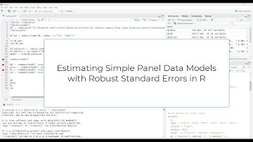 Estimate Static/ Simple Panel Data Models with Robust Standard Errors
