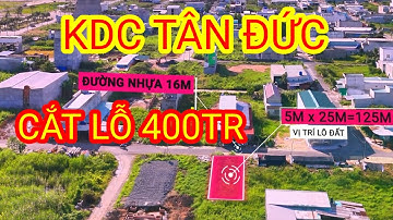 chính chủ cắt lỗ 400 triệu bán lô đất đường a22 kdc tân đức | đức hòa
