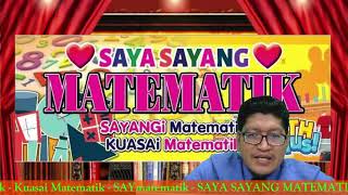 Cara Menjawab Soalan Matematik Berbentuk PENYELESAIAN MASALAH by SAYmatematik