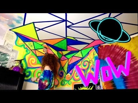 PAINTING MY CEILING WITH BLACKLIGHT PAINT!