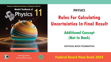 Rules For Calculating Uncertainties In Final Result (Additional Concept) | National Book Foundation