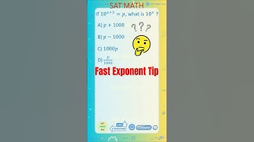 Fast Exponent Strategy ｜Solve in seconds!  #satmathhacks #satmathtricks #exponents #exponentrules