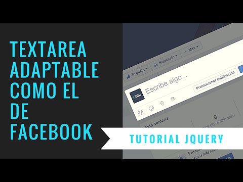 Crea un textarea adaptable como el de facebook - Tutorial jquery