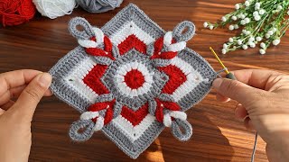 3D💯Wow Amazing 💯👌 Super very easy very motif crochet knitting How to make beautiful crochet knitting