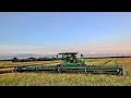 Swathing Canadian Canola with a John Deere W235