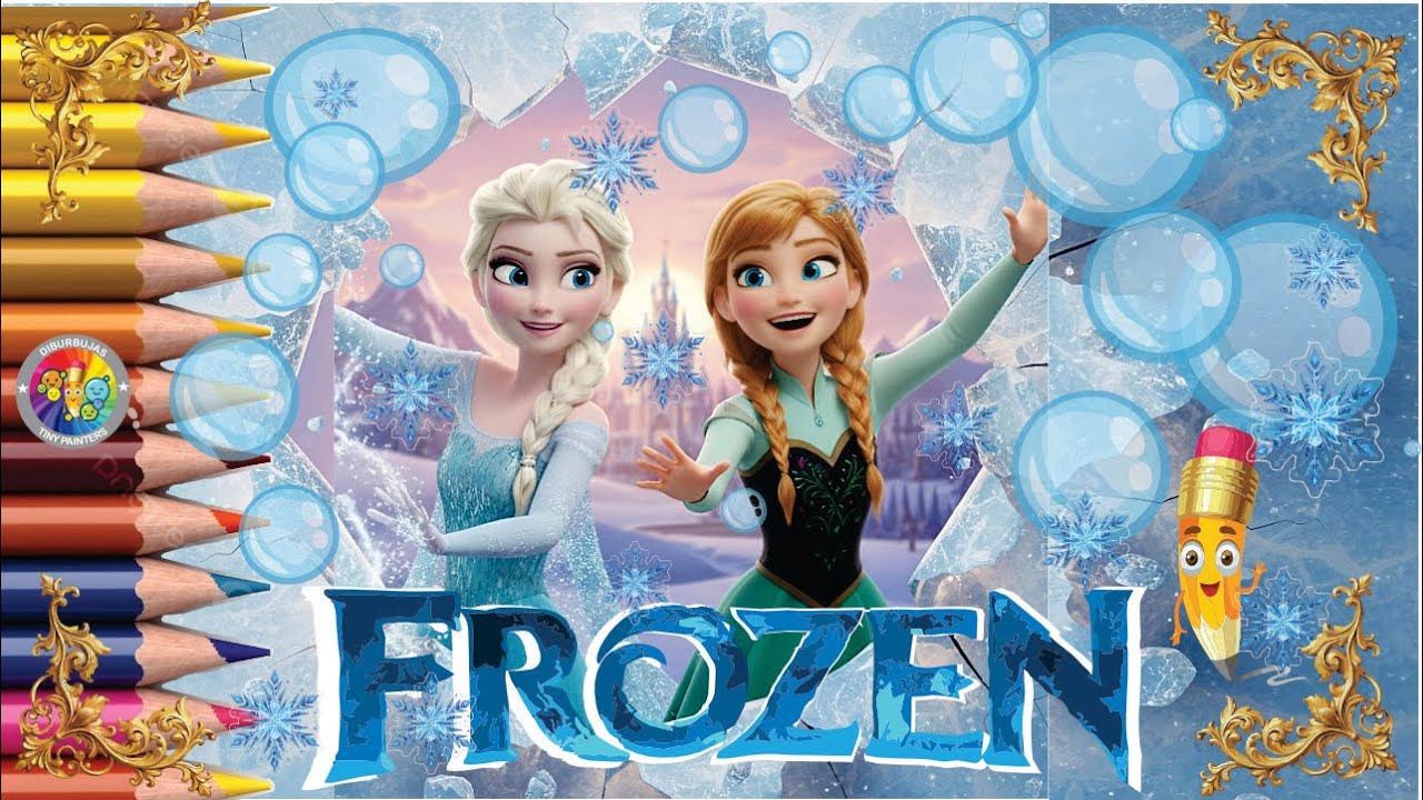 FROZEN/ FT. Emi & Maria C./Dibujando y coloreando/ Anna & Elsa/ Dibujos fascinantes.