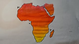 Pintando o Mapa da África com Tinta Guache | Arte e Geografia