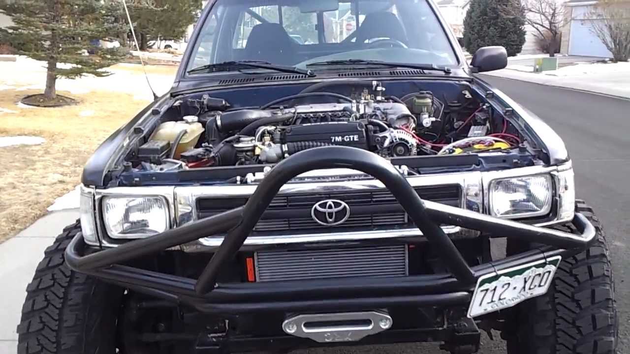 7MGTE swap into 93 Toyota Pickup - YouTube.