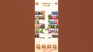 bird sort 2 color puzzle solution niveau 211 #games #gaming #puzzle #puzzlegame #androidgames