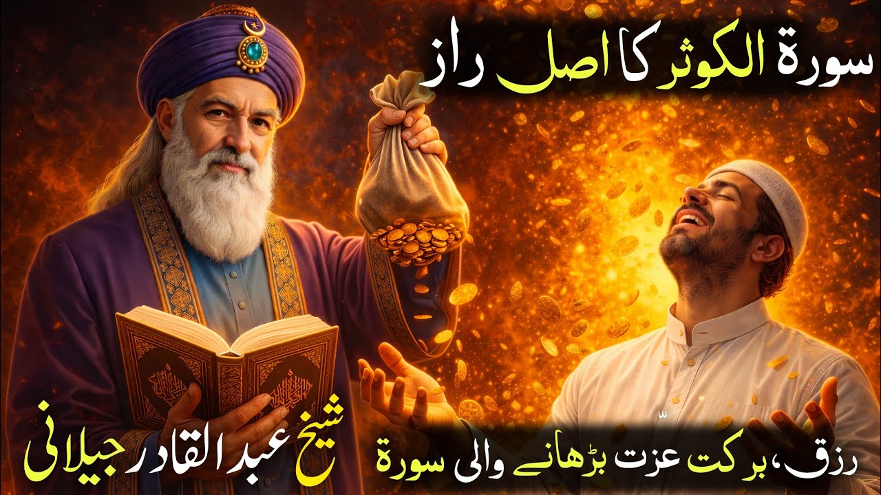 Surah Kausar Ka Asal Raaz | Rizq, Barkat Aur Izzat Ka Powerful Wazifa | Sheik Abdul Qadir Jilani