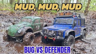 Landrover Defender and VW bug, mud edition, will they survive?