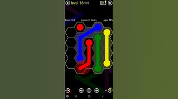 How To Solve Flow Free Hexes Classic Pack Level 16 Easy 5x5 Board Walk Through Solution Walkthrough