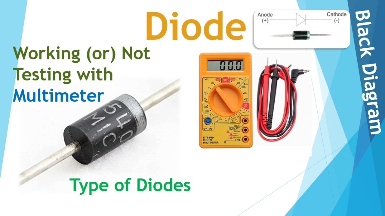Diode || Check with Multimeter || Black Diagram - YouTube