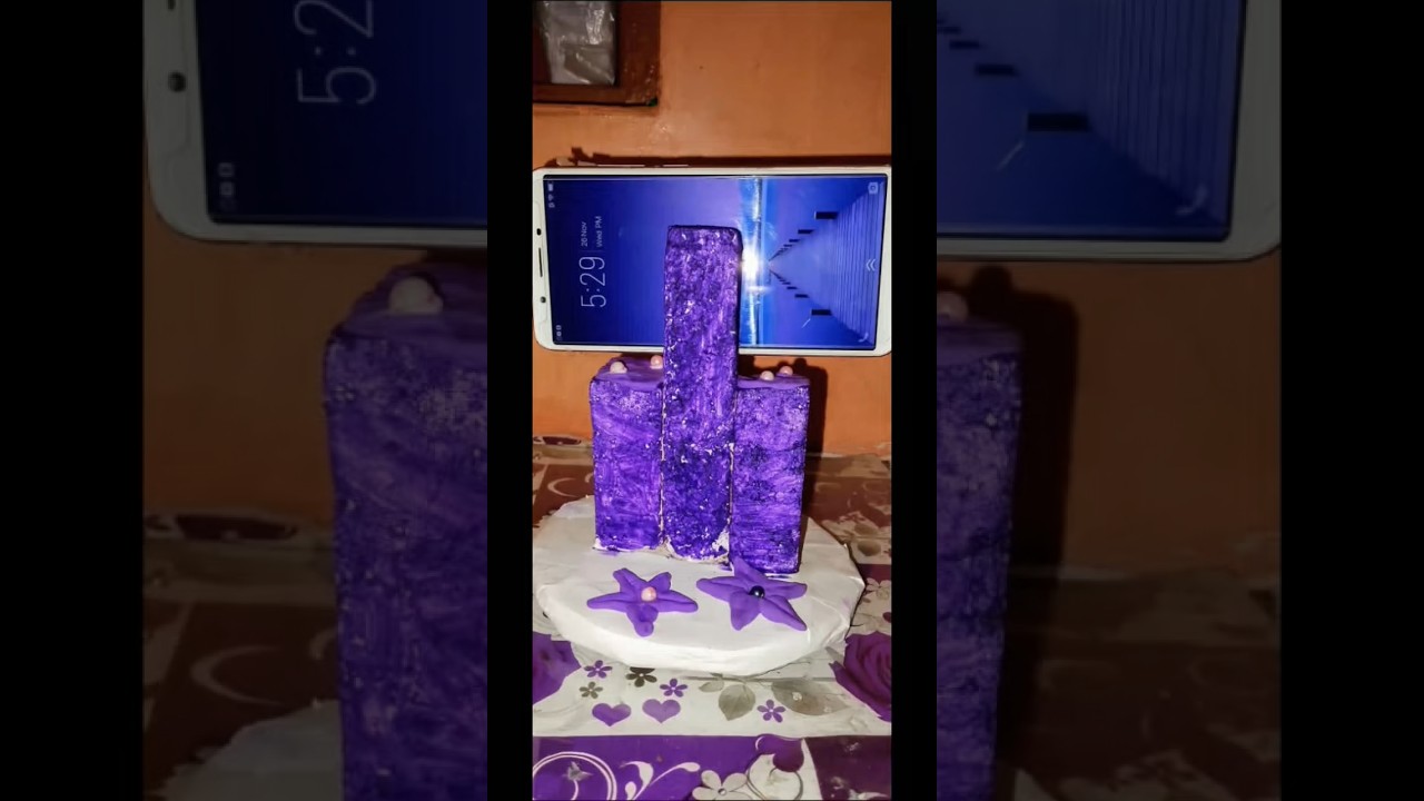 DIY cute tripod 📱💜🩷🤍