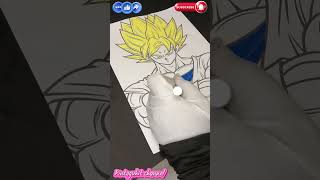 Dragon Ball Z Goku Coloring – Super Saiyan Yellow Edition | Coloring Pages screenshot 3