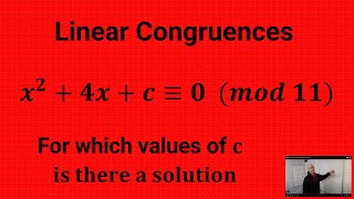 Solve a Quadratic Congruence Equation