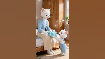 Mèo con nghịch ngợm lấy đi mái tóc xinh đẹp của mèo mẹ #shorts