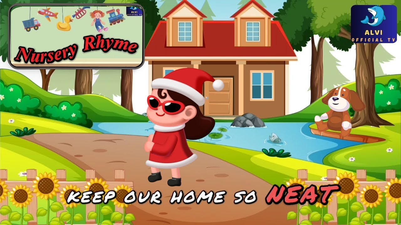 Clean and Bright House || Nursery Rhyme & Kids Song by Alvi Official TV