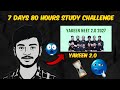 7 Days 80 hours study challenge for neet 2027 yakeen 2.0 🙏🗿🗿#neet2027 #pw #yakeen2.02027