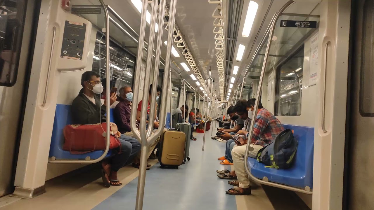 Metro train Chennai central to arumbakam