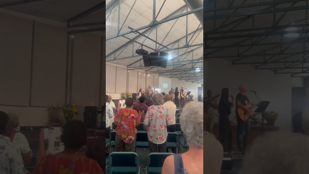 Worshipping in a multi racial church in South Africa! 