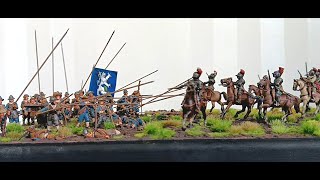 1632 - The Swedish Blue Brigade (28mm Diorama)