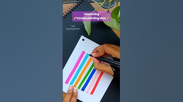 Candle Painting Hacks #shorts #drawinghacks