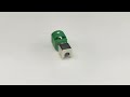 FAKRA HSD Connector Code-E Green Color Right Angle Type PCB Mount