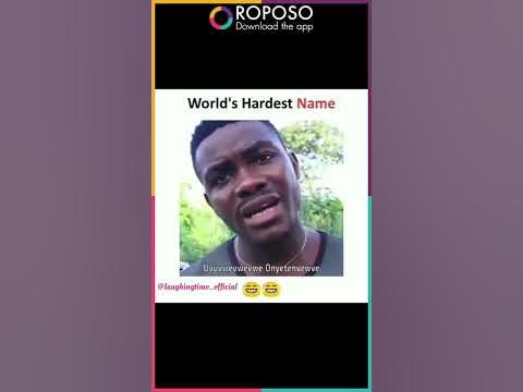 Worlds hardest name - YouTube